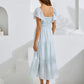 Lila Baby Shower Maternity Sundress Ice Blue