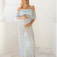 Marisol 2 piece Maternity Photoshoot Dress in Baby Blue