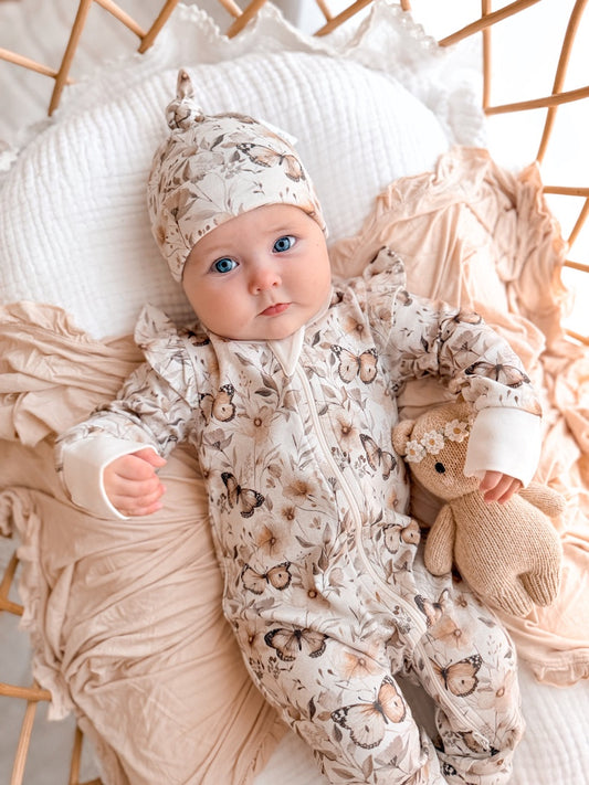Butterfly Fields Zip Romper