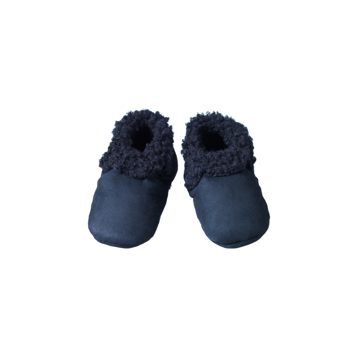 Nature Baby Lambskin Booties Navy