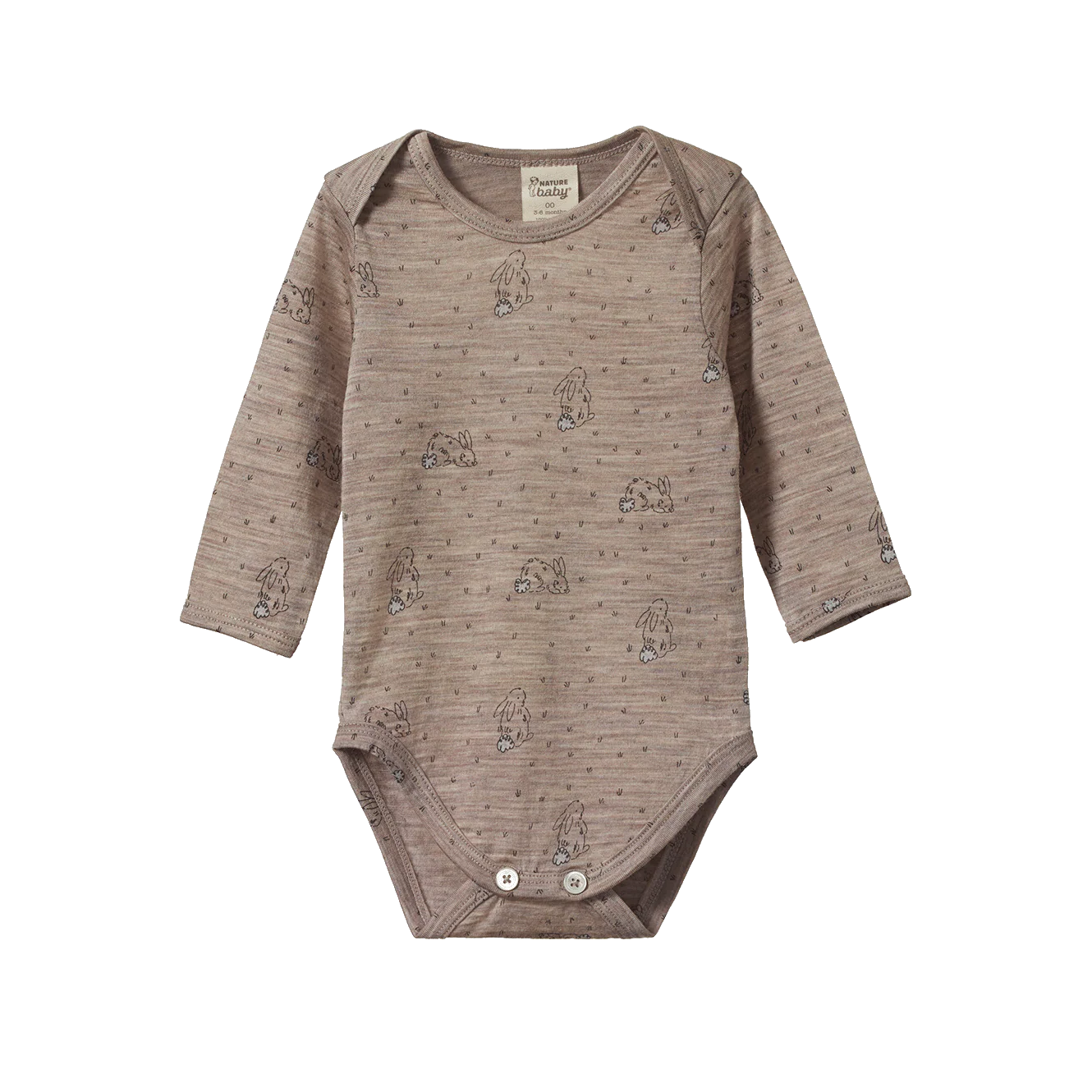 Merino Long Sleeve Bodysuit Bramble Burrow