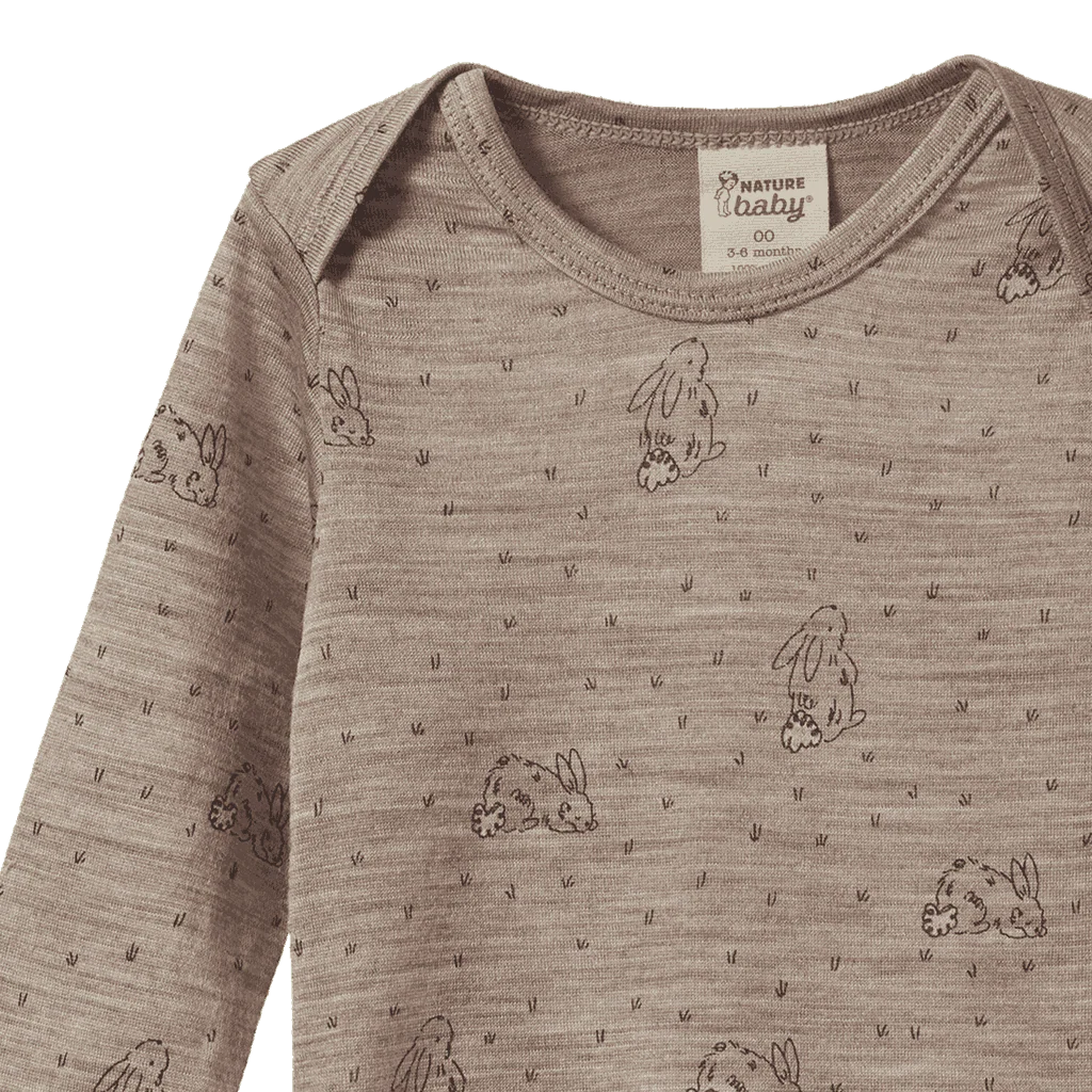 Merino Long Sleeve Bodysuit Bramble Burrow