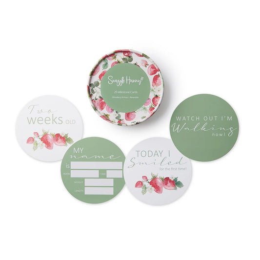 Strawberry & Moss Reversible Milestone Cards