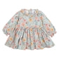 Olive Print Overlay Dress