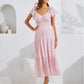 Lila Baby Shower Maternity Dress Candy Pink