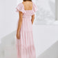 Lila Baby Shower Maternity Dress Candy Pink