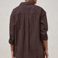 Timeless Relaxed Linen Shirt - Chocolate