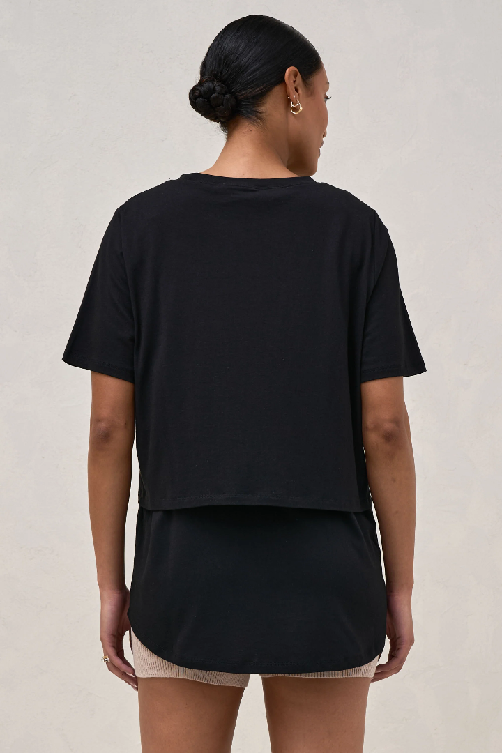 Me And You Nursing Tee Black