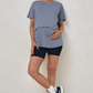 Me And You Nursing Tee Blue Suede