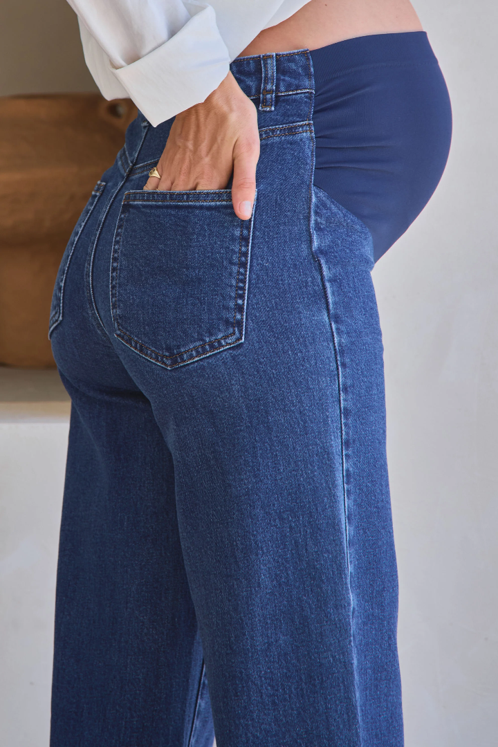 By The Way Crop Jean Indigo
