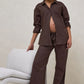Timeless Wide Leg Linen Pant Chocolate