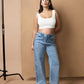 Relaxed Wide Leg Maternity Jeans