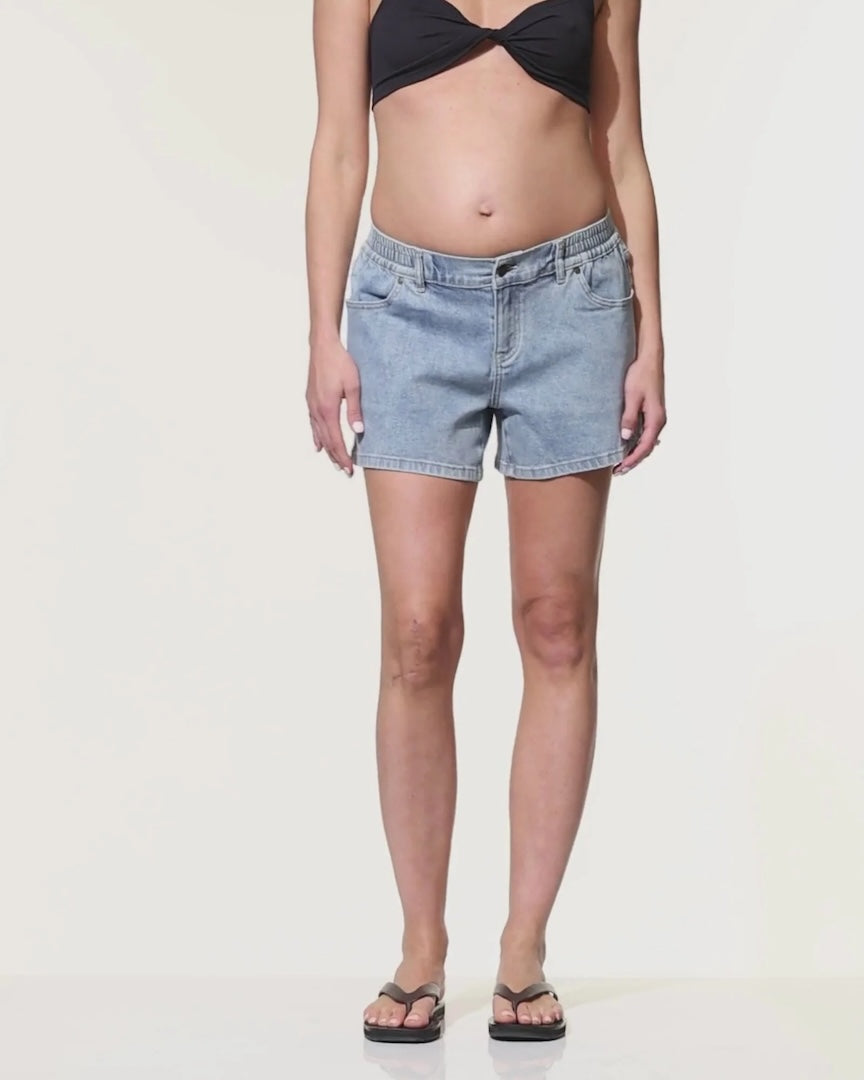 Heaven Denim Maternity Shorts