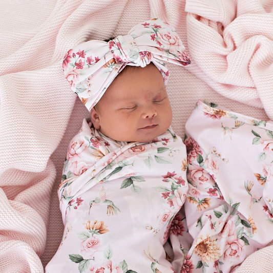 Bird & Blooms Organic Oversized Bow