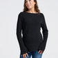Arial Maternity Oversized Luxury Knit Nursing Jumper in Black