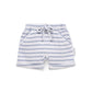 Blue Stripe Rib Shorts