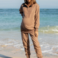 Calla Maternity Tracksuit Set in Iced Latte
