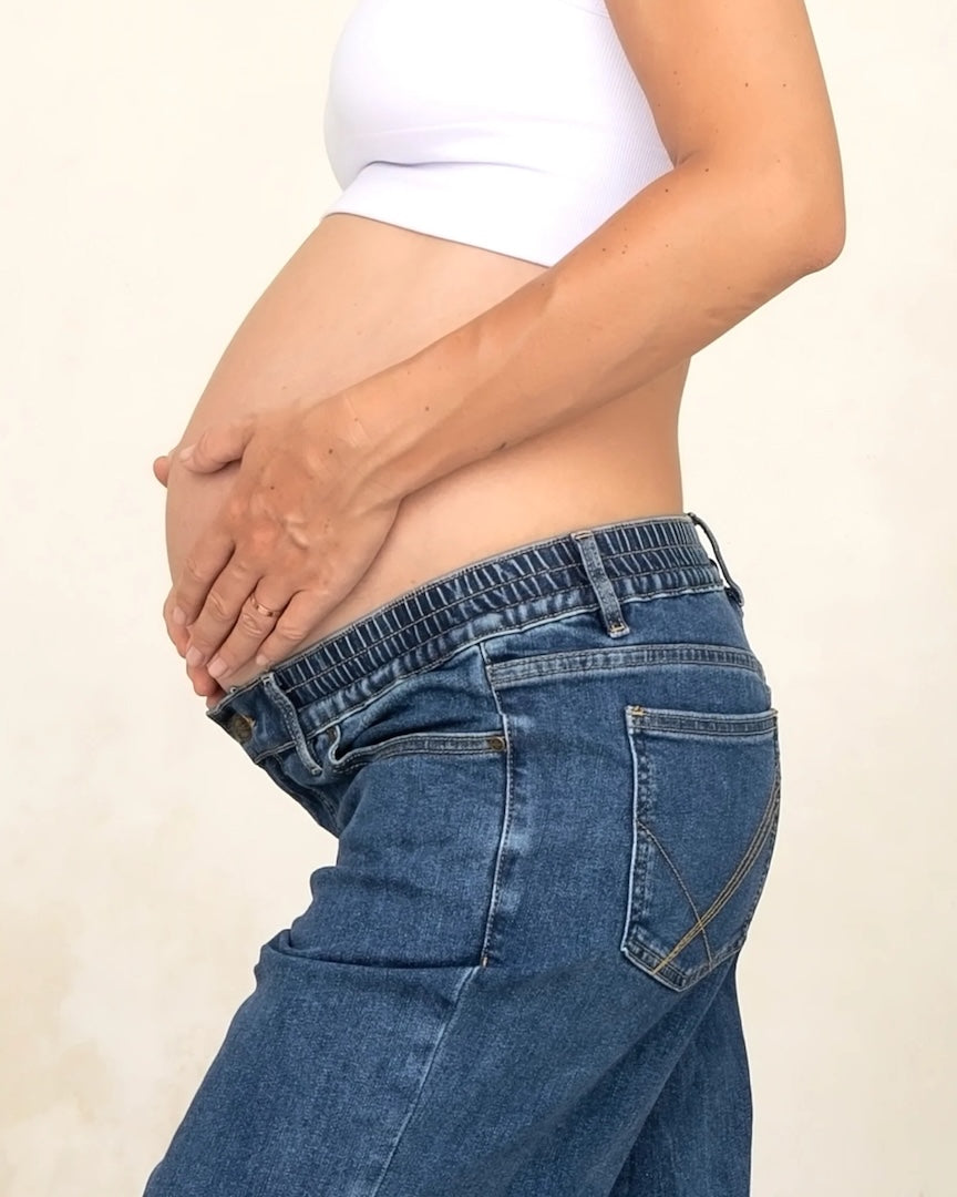 Heaven Straight Maternity Jeans Blue Wash