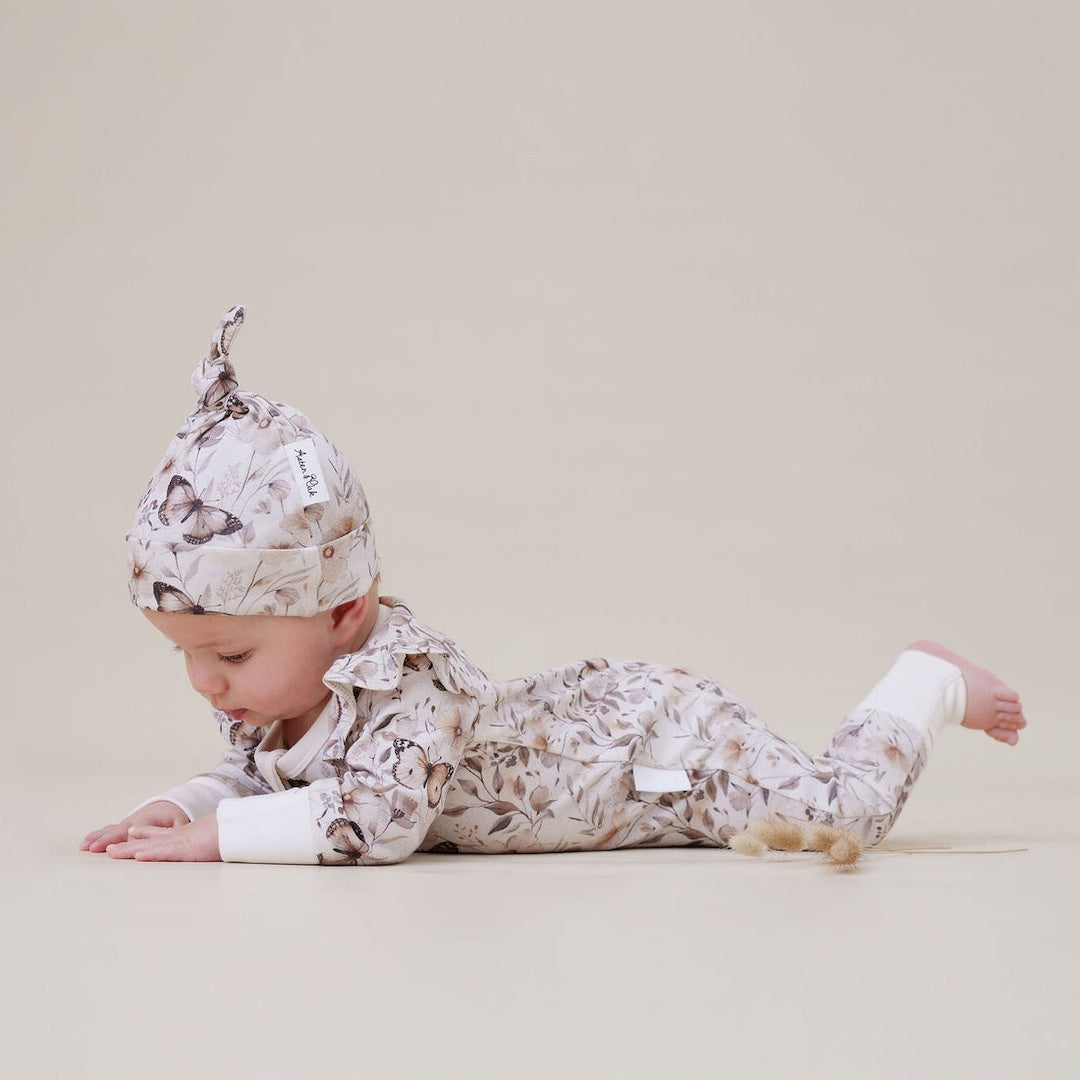 Butterfly Fields Zip Romper
