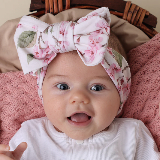 Cherry Blossom Organic Oversized Bow
