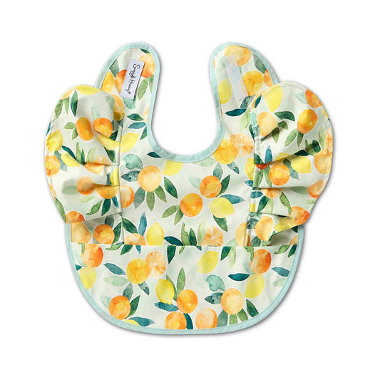 Citrus Squeeze Frill Snuggle Bib Waterproof