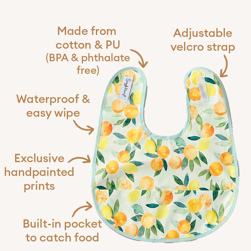 Citrus Squeeze Snuggle Bib Waterproof