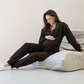 Calla Maternity Tracksuit Set in Cocoa