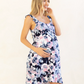Grace Hospital Birthing Gown with Nursing Access - Pink Floral Print
