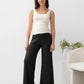 Debra Wide Leg Maternity Bamboo Pants in Black