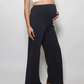 Harriette Wide Cotton Pants Navy