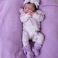 Frilly Knit Blanket Lilac