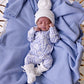 Heritage Knit Blanket Cloud Blue