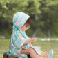 Toshi Swim Hooded Towel Paradise Waratah Mint