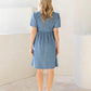 Tencel Denim Smock Maternity Dress