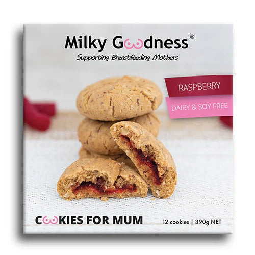 Lactation Cookies Raspberry Dairy & Soy Free Milky Goodness
