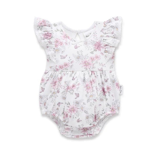 Daisy Floral Bubble Romper