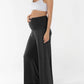 Debra Wide Leg Maternity Bamboo Pants in Black