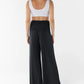 Debra Wide Leg Maternity Bamboo Pants in Black