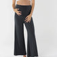 Debra Wide Leg Maternity Bamboo Pants in Black