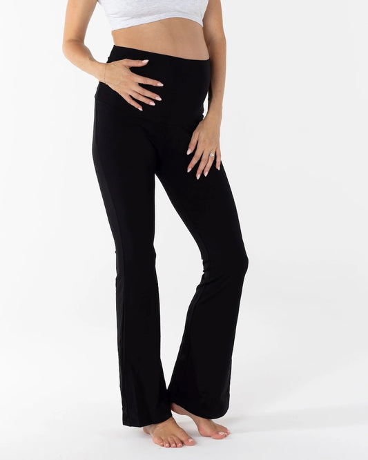 Deluxe Bootcut Maternity Pants in Black