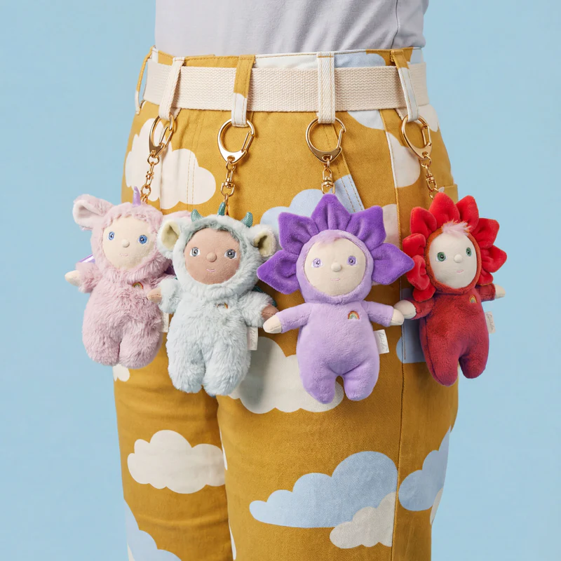 Olli Ella Cozy Bag Charm - Rose