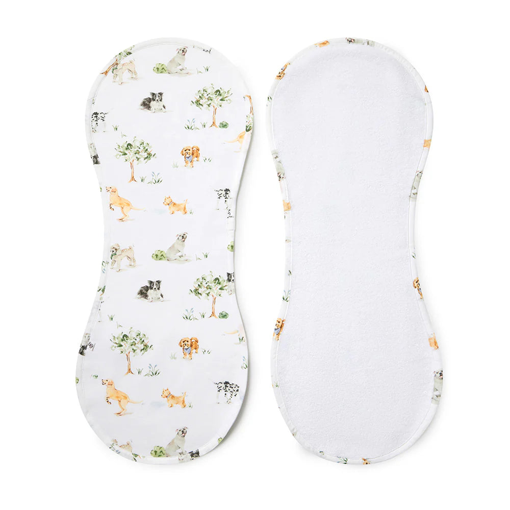 Dog Park Organic Cotton Burp Cloth