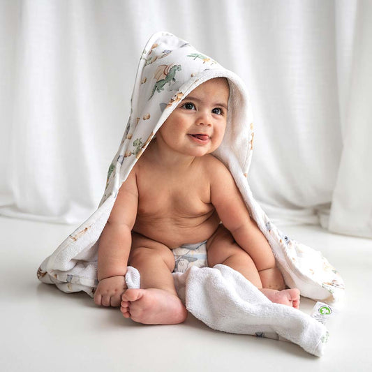 Dragon Organic Hooded Baby Towel by Snuggle Hunny