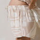 Ease Away Crinkle Short & Top Set - Neutral Abstract