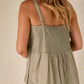 Ease Away Crinkle Top - Soft Khaki