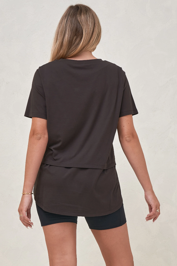 Me And You Nursing Tee Espresso