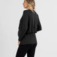 Leonie Maternity/ Nursing Flip Panel Top in Black
