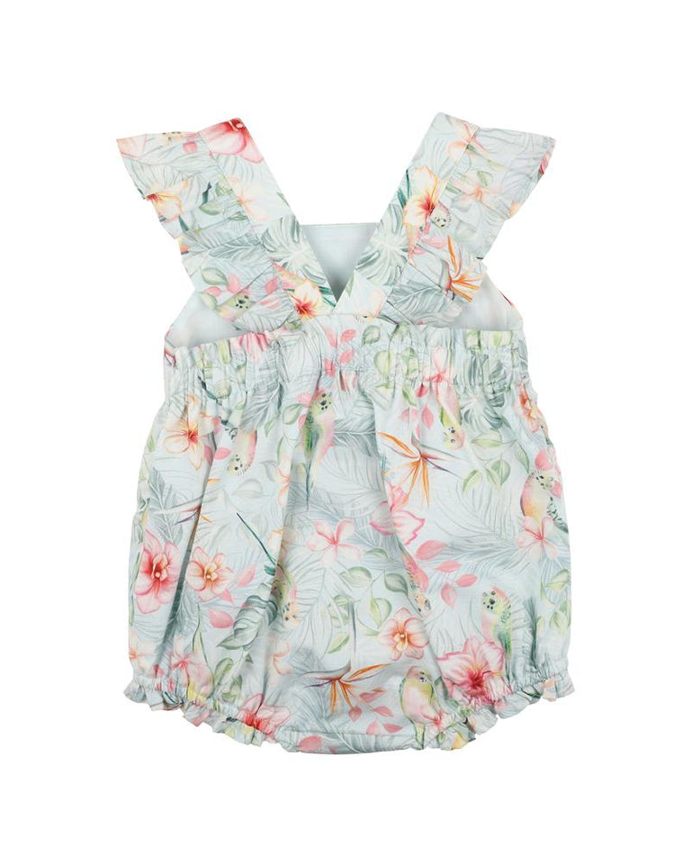 Budgie Blue Floral Bodysuit