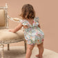 Budgie Blue Floral Bodysuit