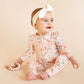 Fern Floral Organic Long Sleeve Zipsuit